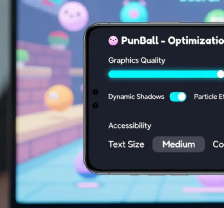 Mobile device settings optimized for comfortable PunBall gameplay on PunterPoint.